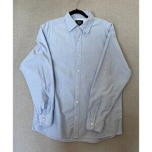 Charles Tyrwhitt Shirt Men Large Blue Classic Fit Button Up Cotton